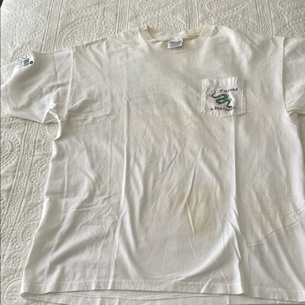 Rattlesnake Run vintage Men's White Graphic T-Shirt